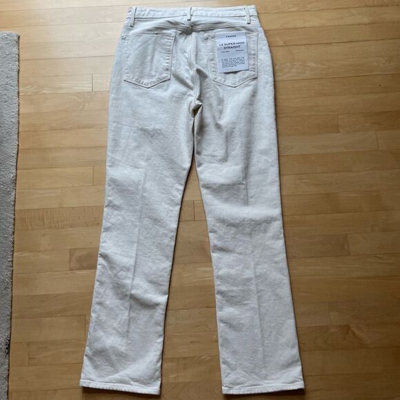 Frame Le Super High Straight Jeans in Au Natural 30 NWT - Picture 9 of 15